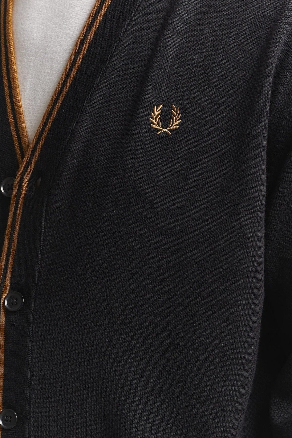 FRED PERRY CLASSIC CARDIGAN en color GRIS  (2)