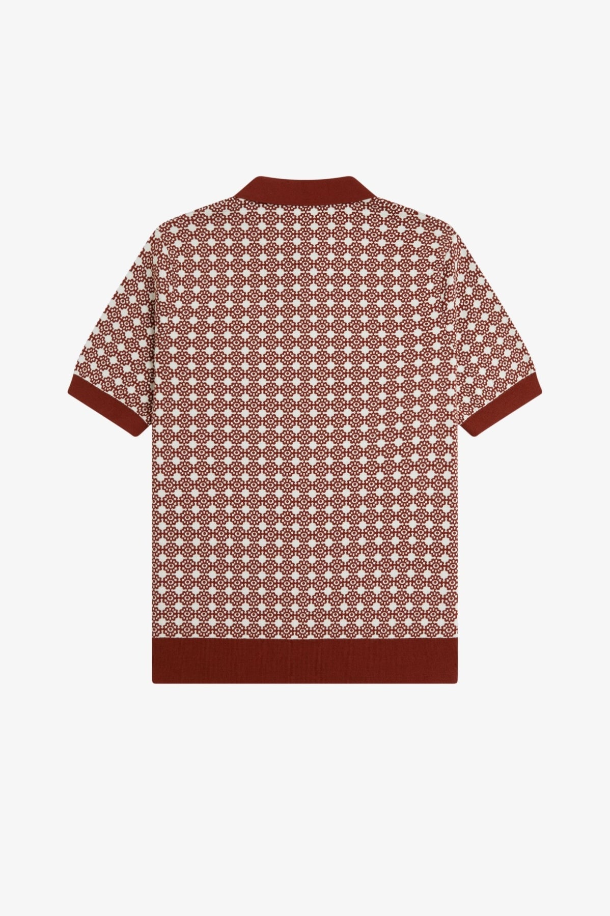 FRED PERRY FLORAL JACQUARD SHIRT en color MARRON  (2)