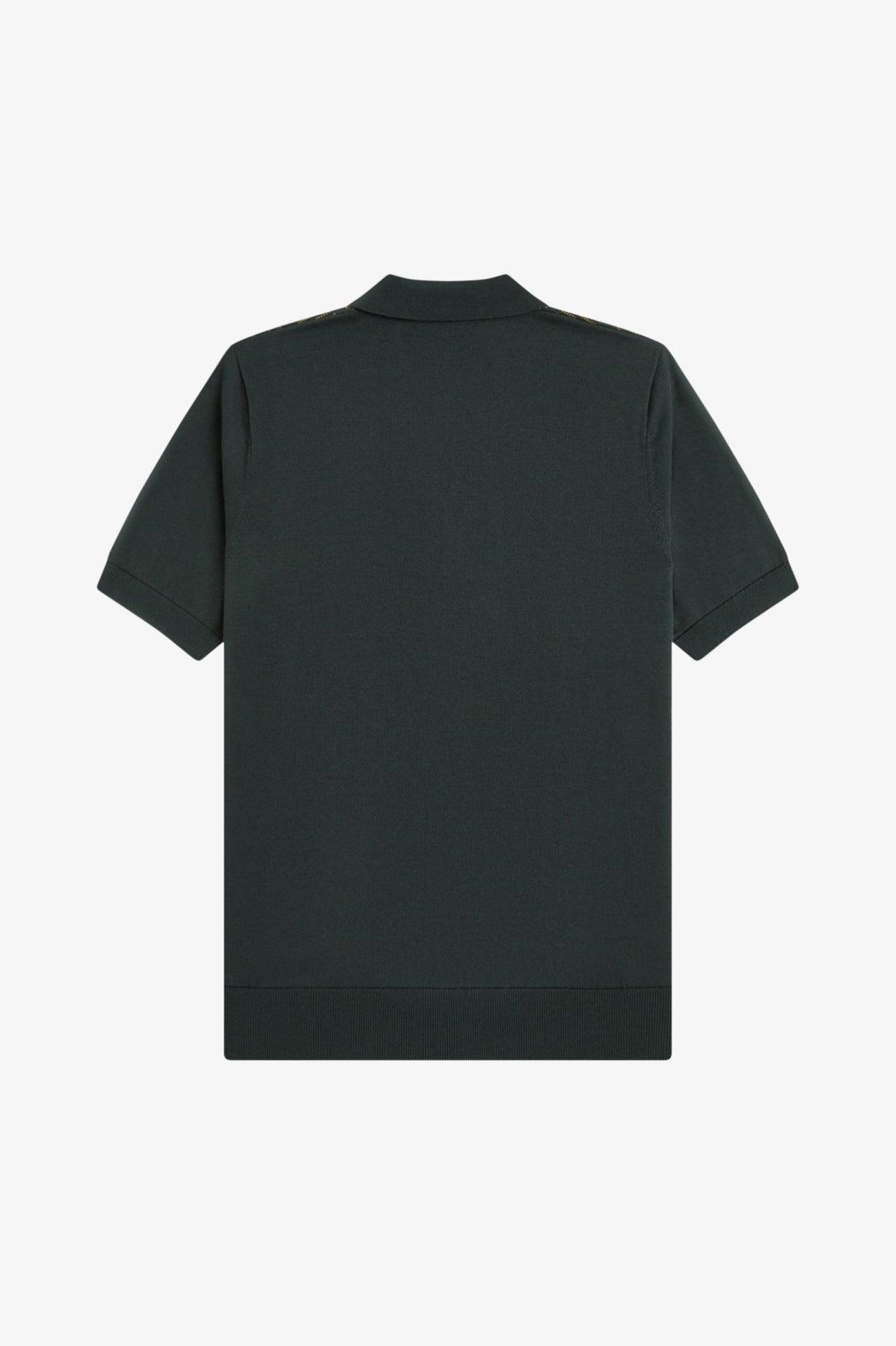 FRED PERRY TEXTURED PANEL KNITTED SHIRT en color VERDE  (2)