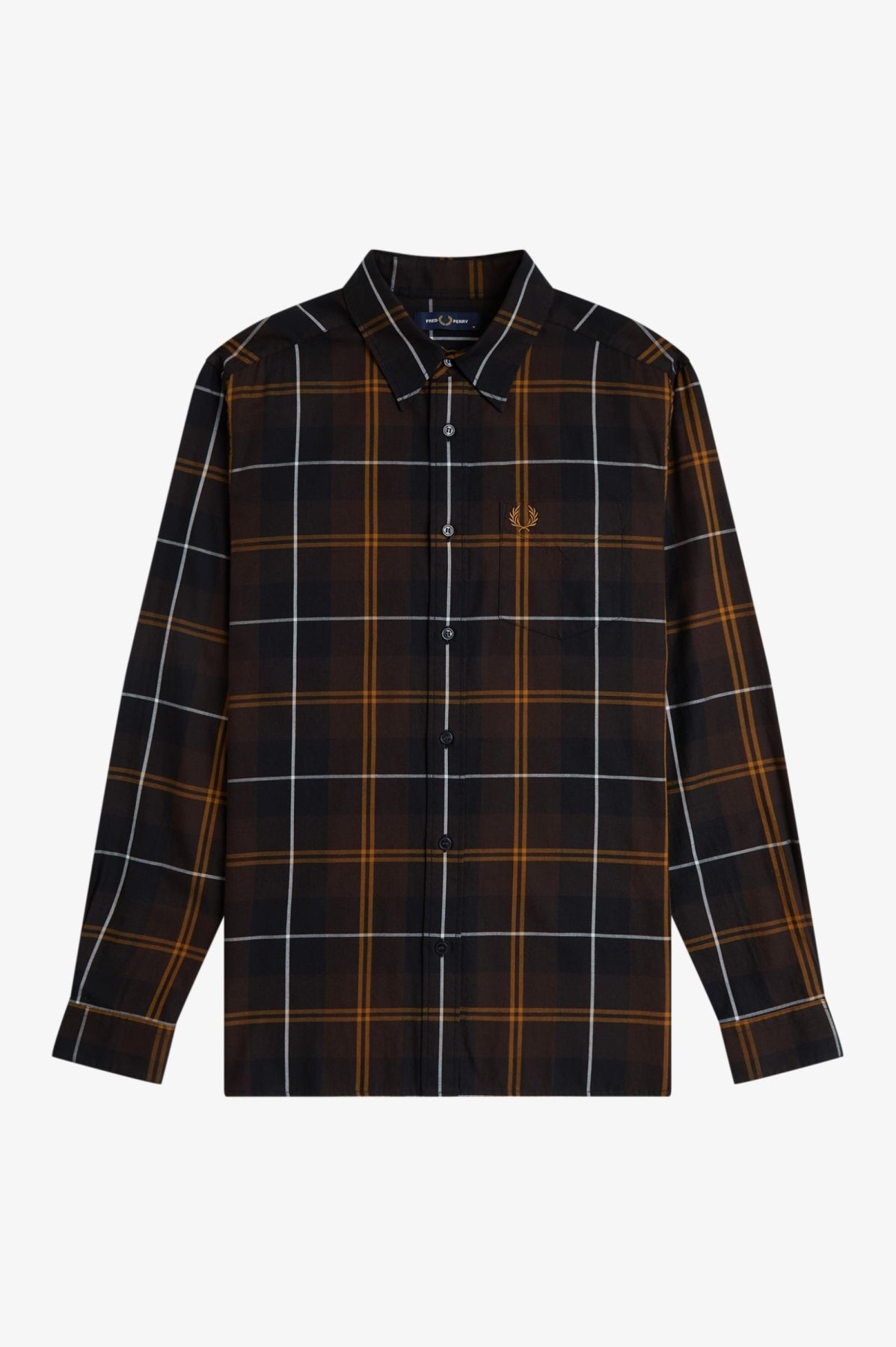 FRED PERRY TWILL TARTAN SHIRT en color MULTICOLOR  (4)
