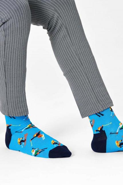 HAPPY SOCKS SKI  SKIING SOCK en color AZUL  (2)