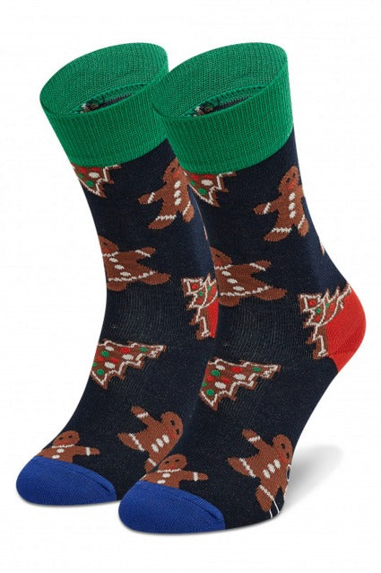HAPPY SOCKS GINGERBREAD COOKIES GIF en color AZUL  (2)