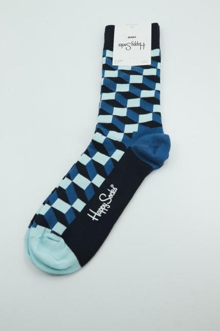 HAPPY SOCKS FILLED OPTIC SOCK en color AZUL  (2)