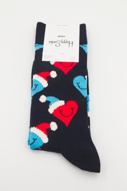 HAPPY SOCKS SANTA LOVE SMILEY  en color MULTICOLOR  (1)