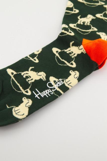 HAPPY SOCKS SPACE DOG en color VERDE  (4)