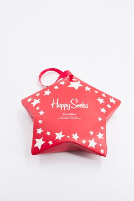 HAPPY SOCKS  PACK STARS GIFT SOCKS en color ROJO  (1)