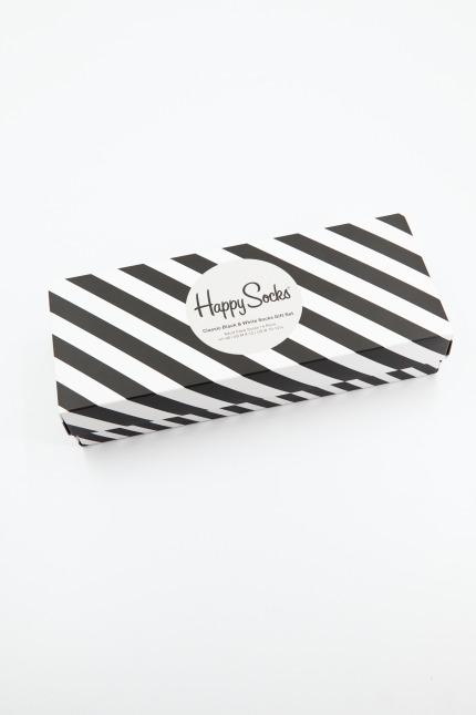 HAPPY SOCKS CLASSIC BLACK WHITE AND SOCK en color NEGRO  (4)
