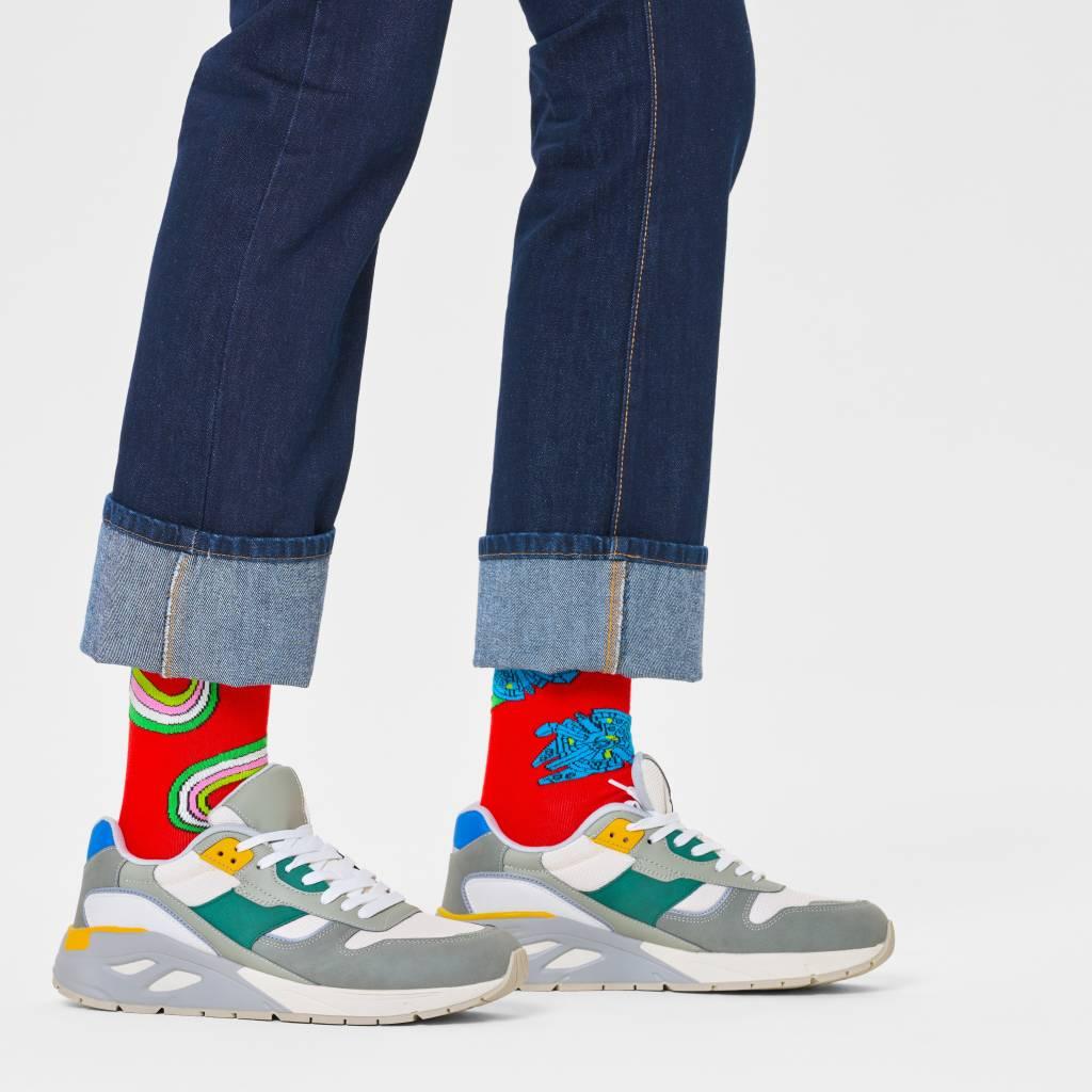 HAPPY SOCKS STAR WARS MILLENNIUM FALCON en color ROJO  (6)