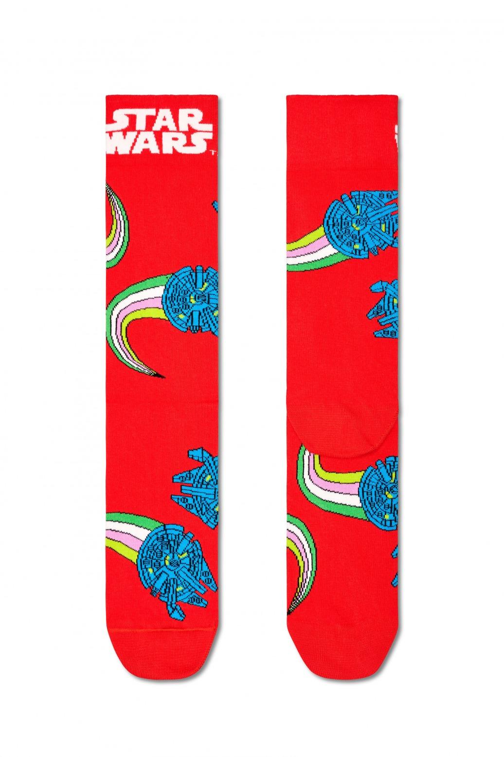 HAPPY SOCKS STAR WARS MILLENNIUM FALCON en color ROJO  (1)