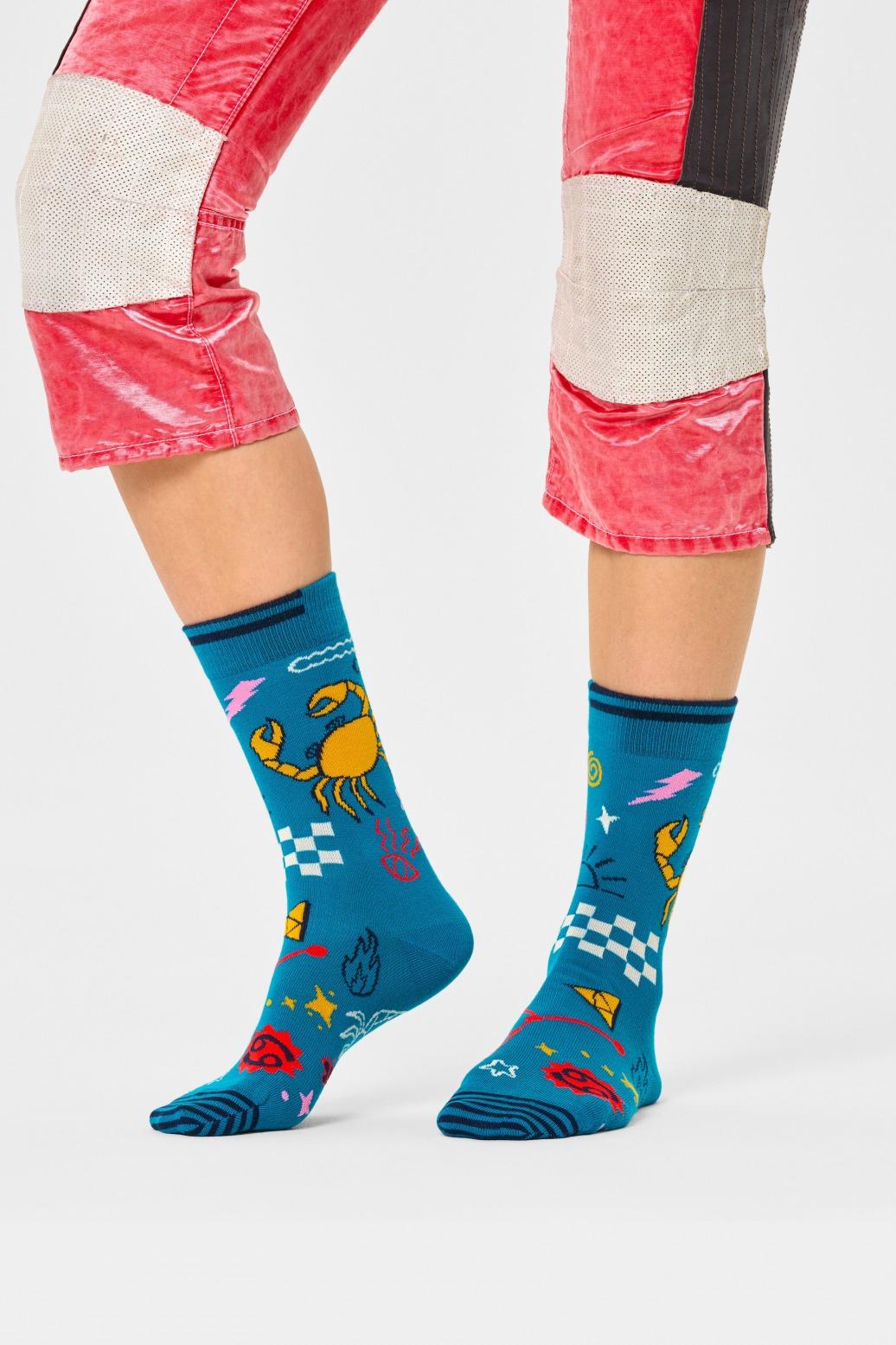HAPPY SOCKS CANCER SOCK en color AZUL  (2)