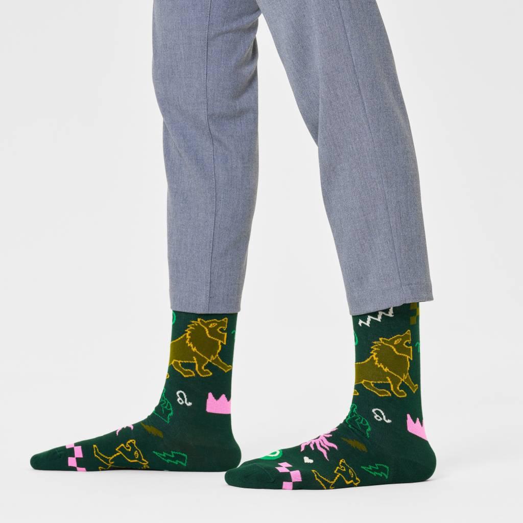 HAPPY SOCKS  LEO SOCK en color VERDE  (5)