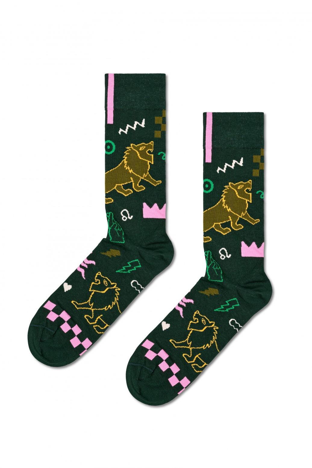 HAPPY SOCKS  LEO SOCK en color VERDE  (1)