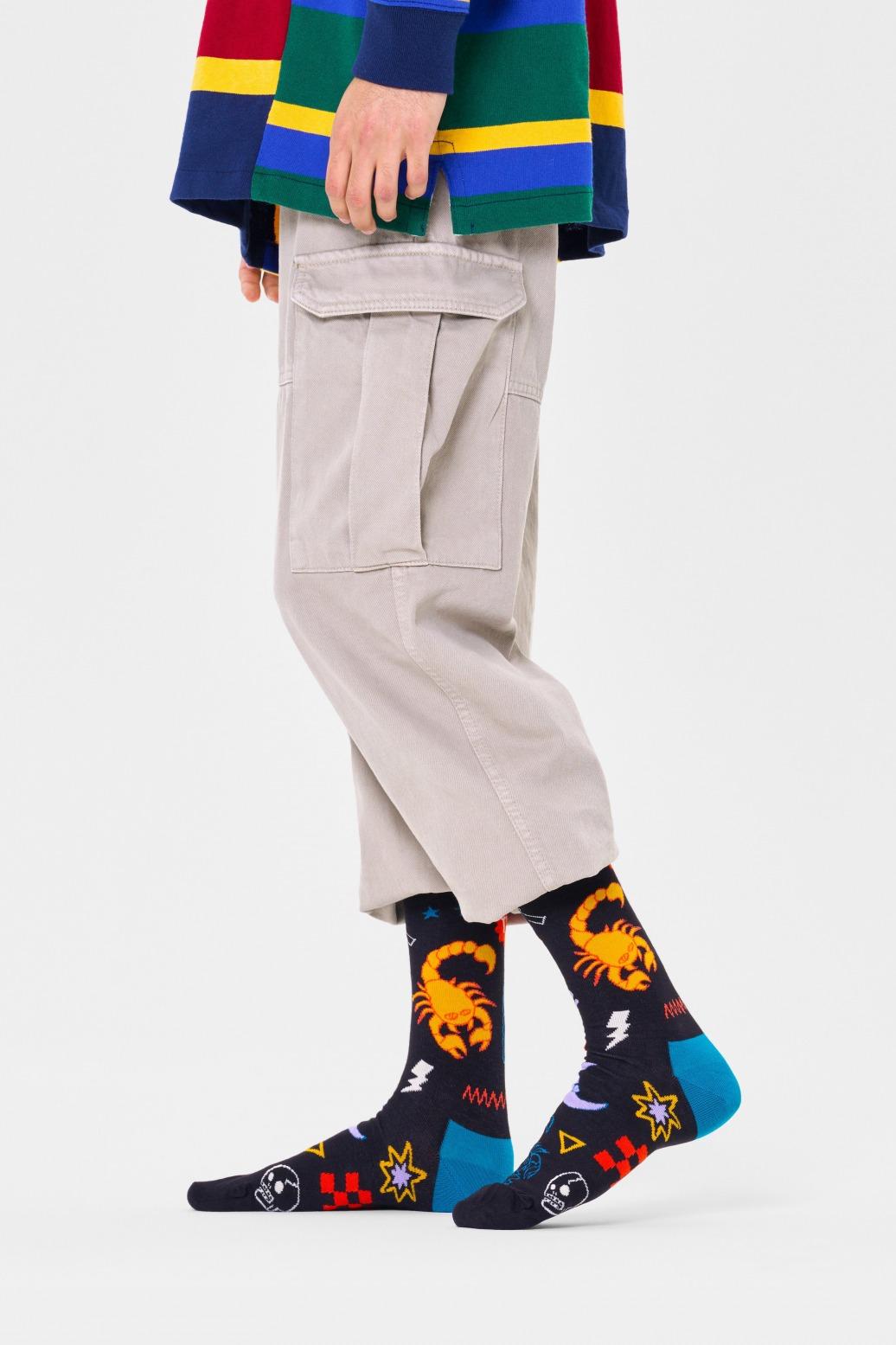 HAPPY SOCKS  SCORPIO SOCK en color AZUL  (2)