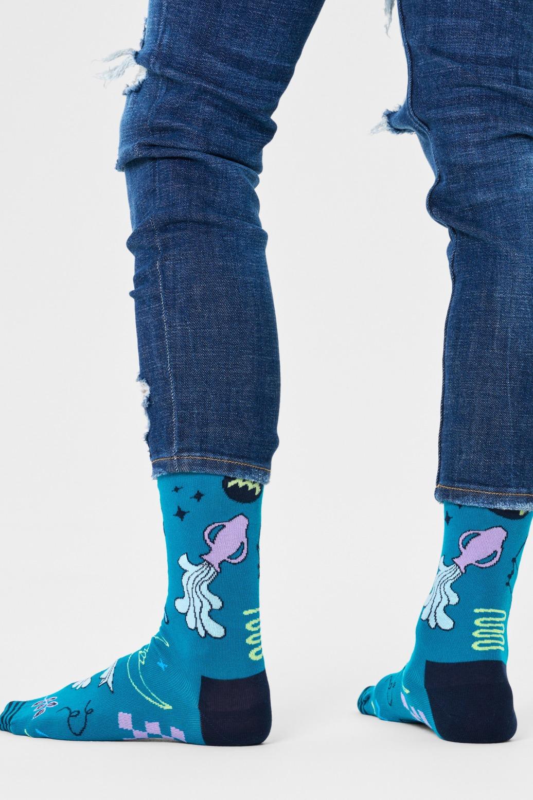 HAPPY SOCKS AQUARIUS SOCK en color AZUL  (2)