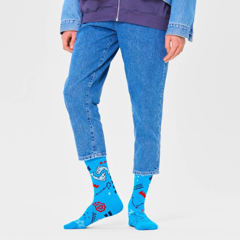 HAPPY SOCKS  PISCES SOCK en color AZUL  (5)