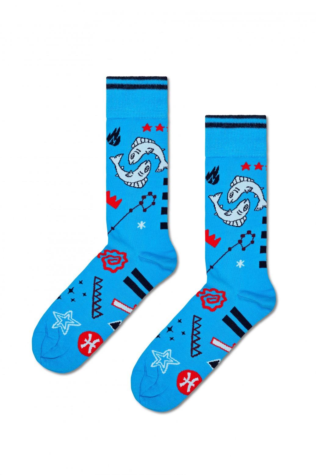 HAPPY SOCKS  PISCES SOCK en color AZUL  (1)