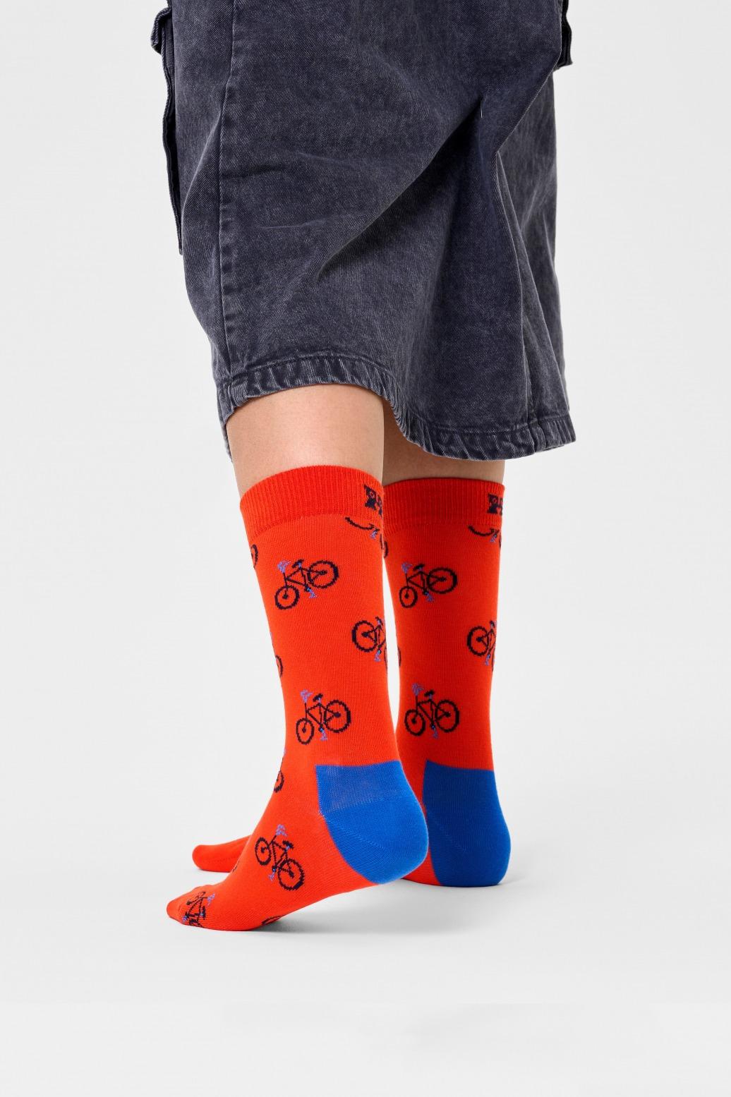 HAPPY SOCKS BIKE SOCK en color ROJO  (2)
