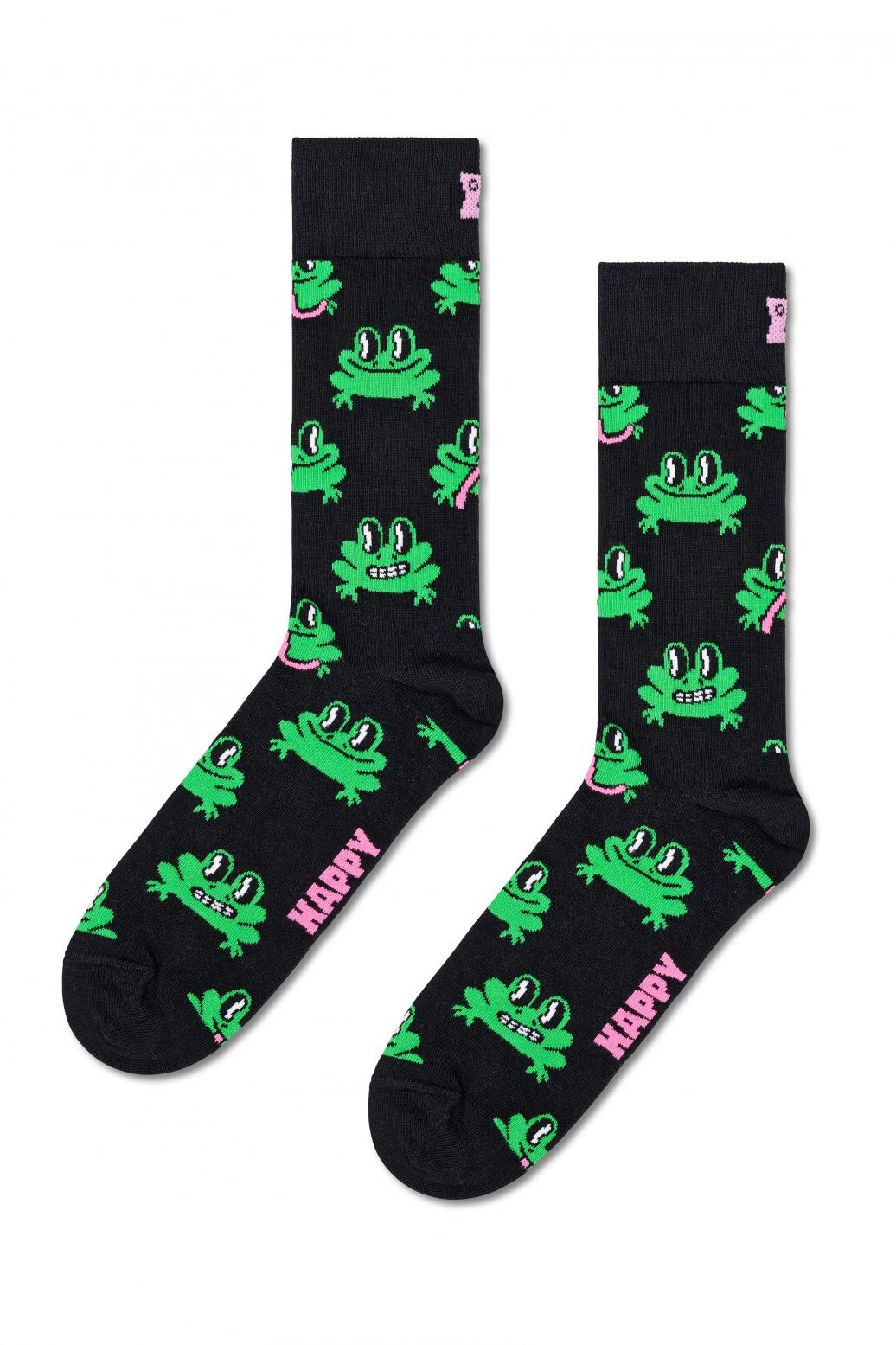 HAPPY SOCKS FROG SOCK en color NEGRO  (1)