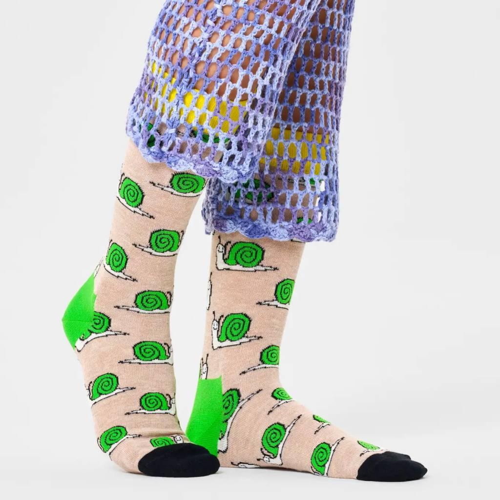 HAPPY SOCKS SNAIL SOCK en color BEIS  (5)