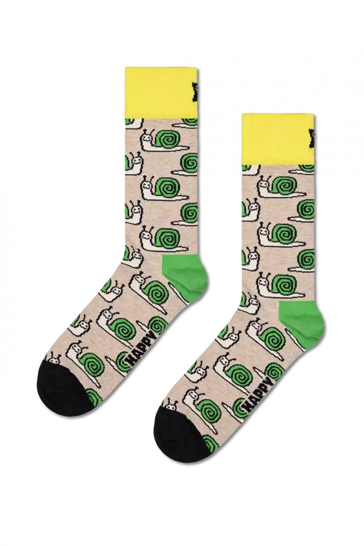 HAPPY SOCKS SNAIL SOCK en color BEIS  (1)