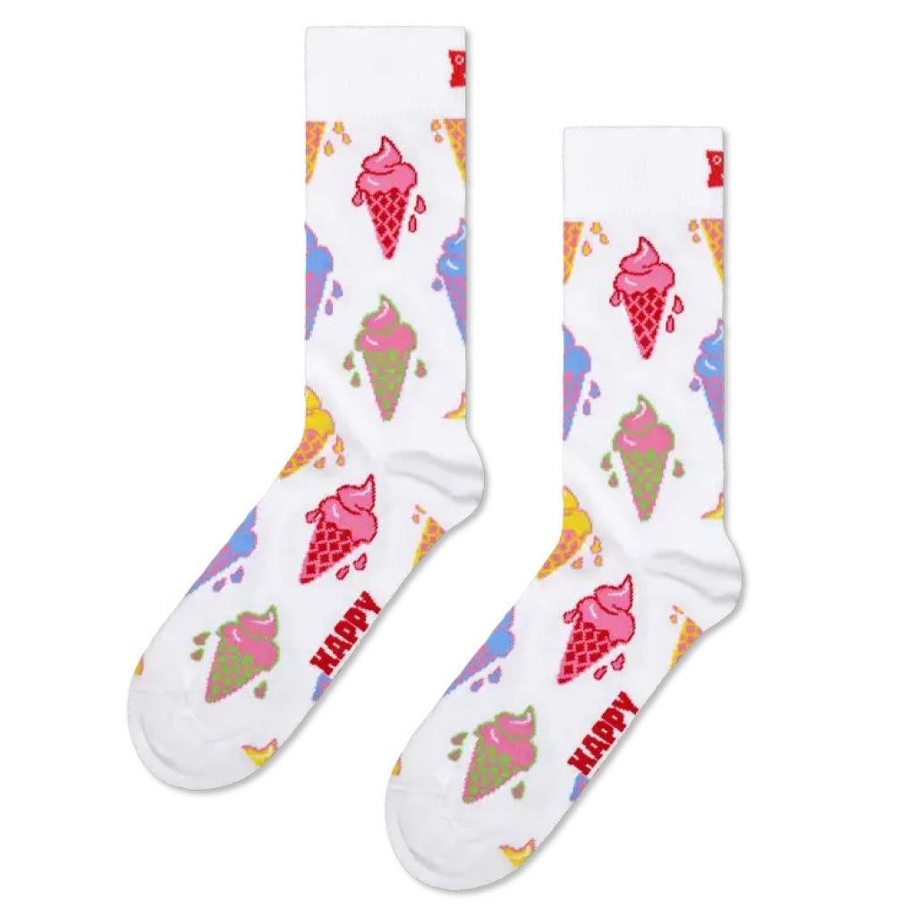 HAPPY SOCKS  ICE CREAM en color BLANCO  (4)