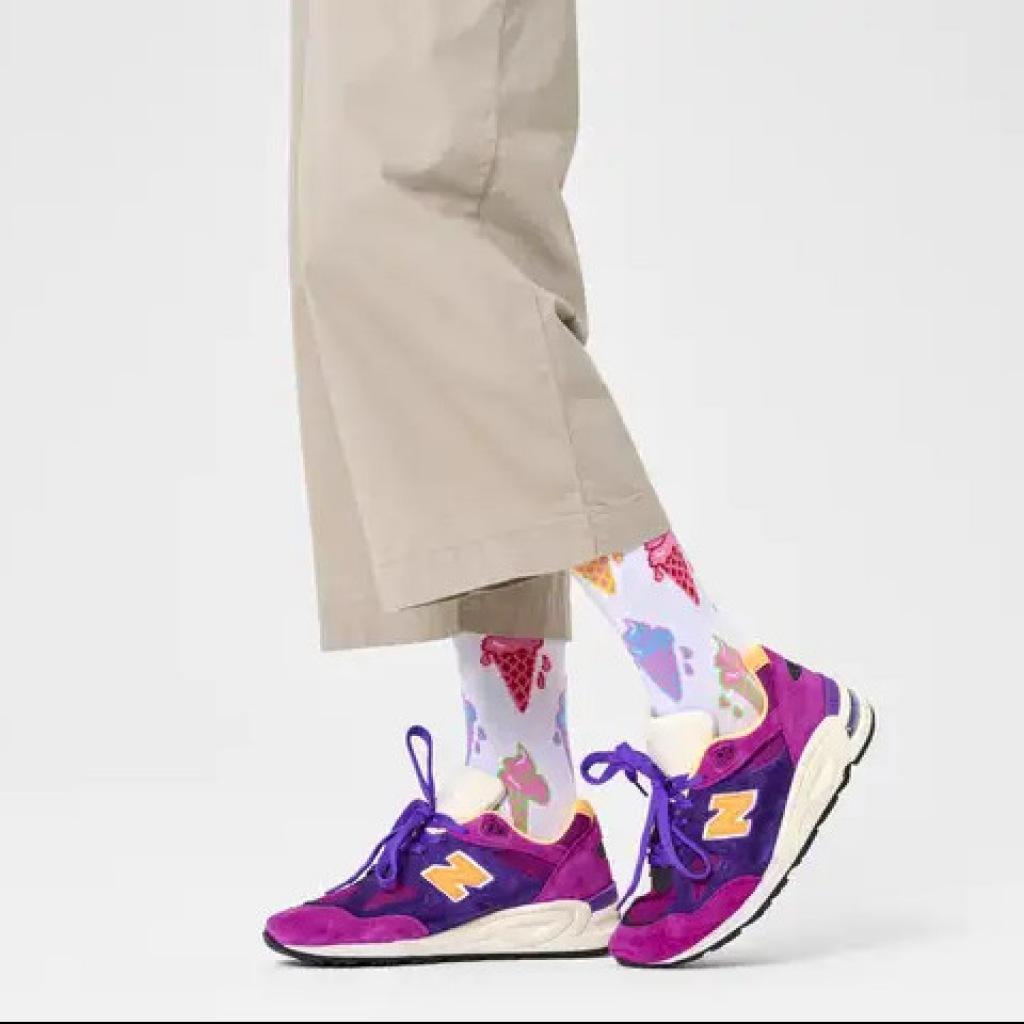 HAPPY SOCKS  ICE CREAM en color BLANCO  (6)