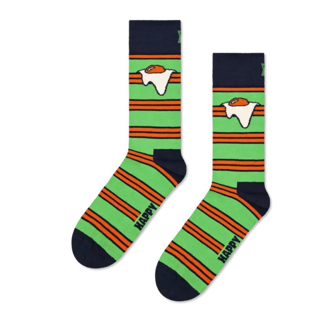 HAPPY SOCKS EGG ON STRIPE en color VERDE  (3)
