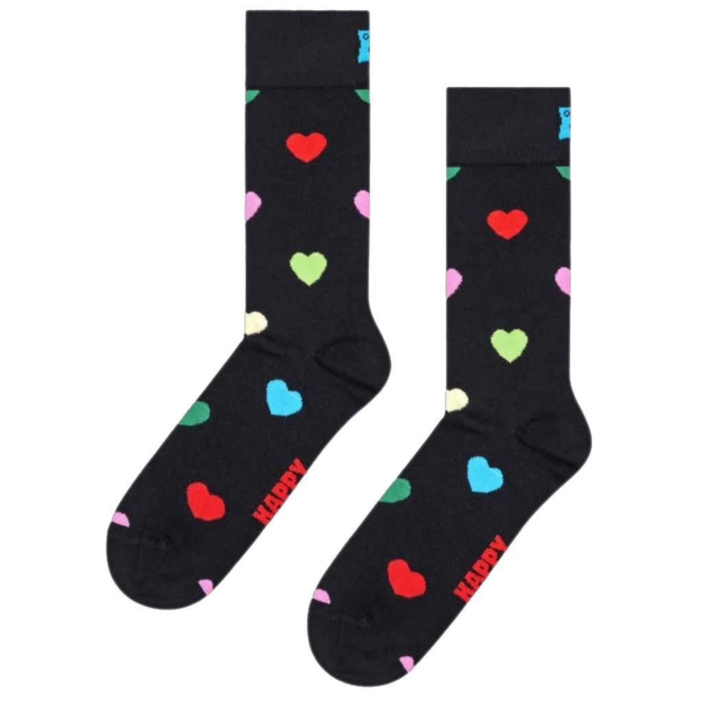 HAPPY SOCKS HEART SOCK en color NEGRO  (3)