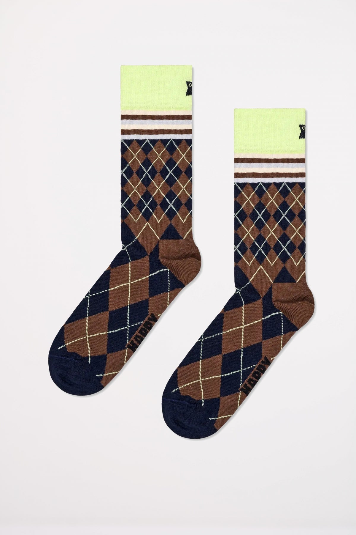 HAPPY SOCKS MIXED ARGYLE SOCK en color MARRON  (1)