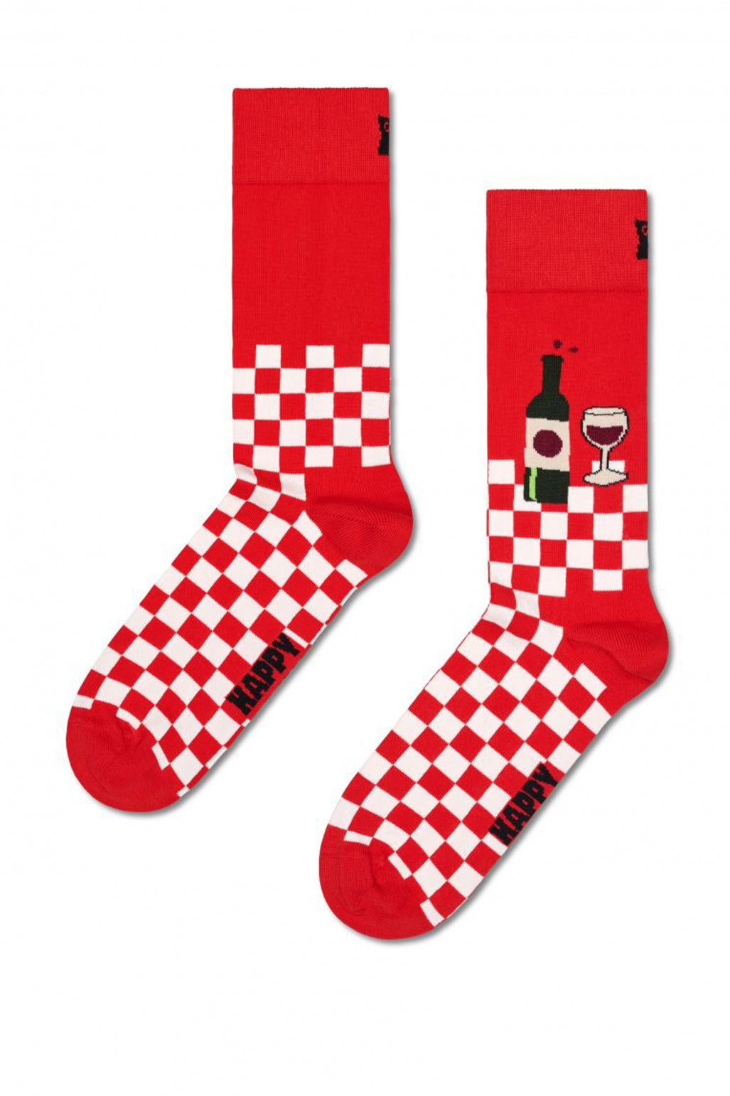 HAPPY SOCKS WINE SOCK en color ROJO  (2)