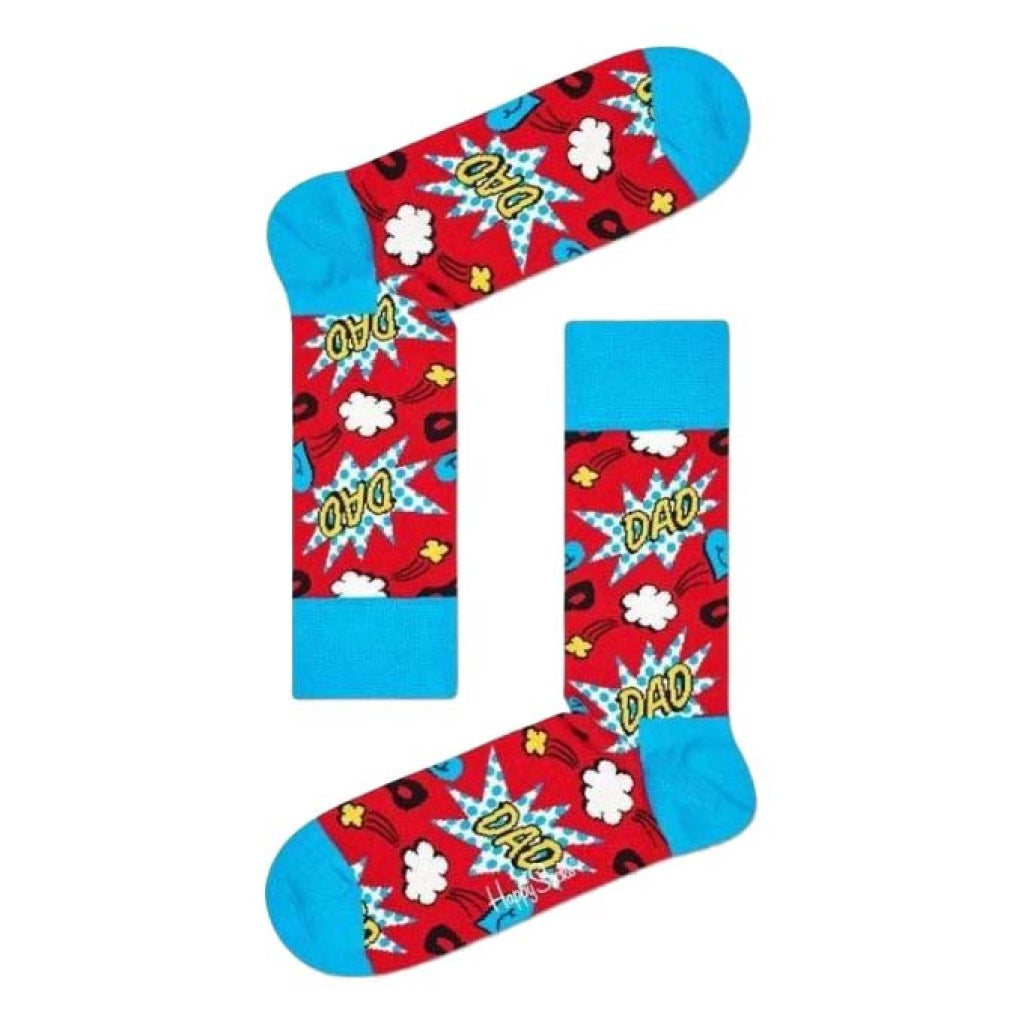 HAPPY SOCKS DAD en color ROJO  (4)