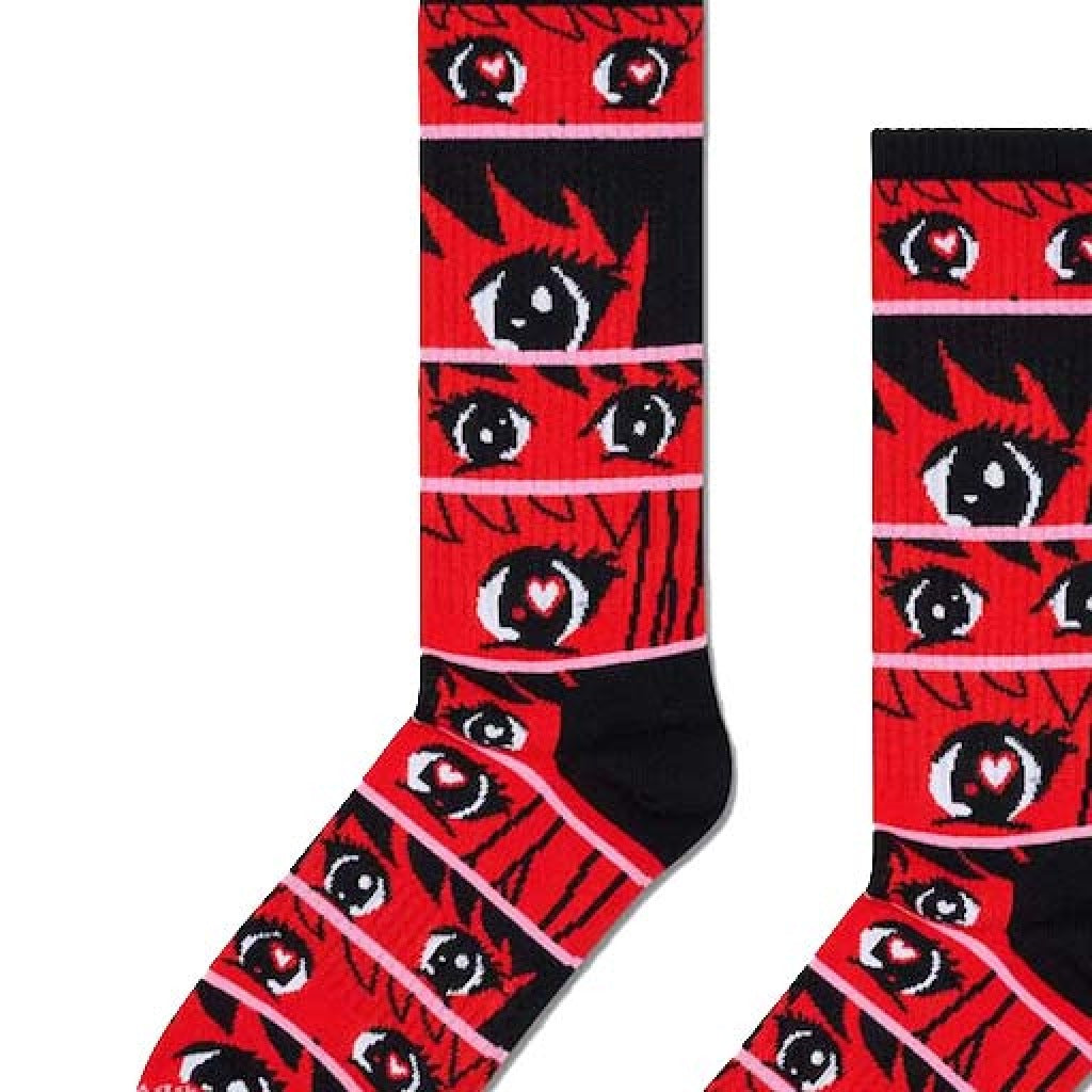 HAPPY SOCKS ANIME STRIPES  en color ROJO  (5)