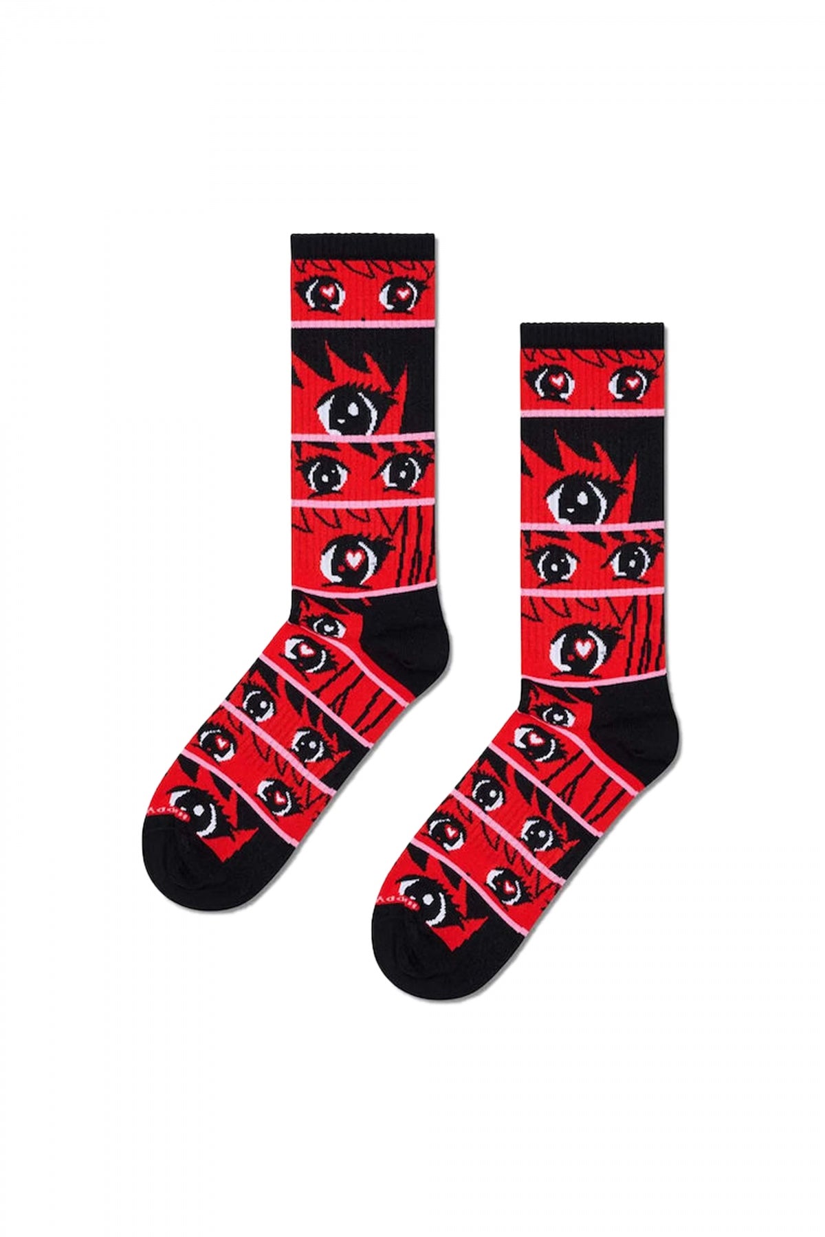 HAPPY SOCKS ANIME STRIPES  en color ROJO  (1)