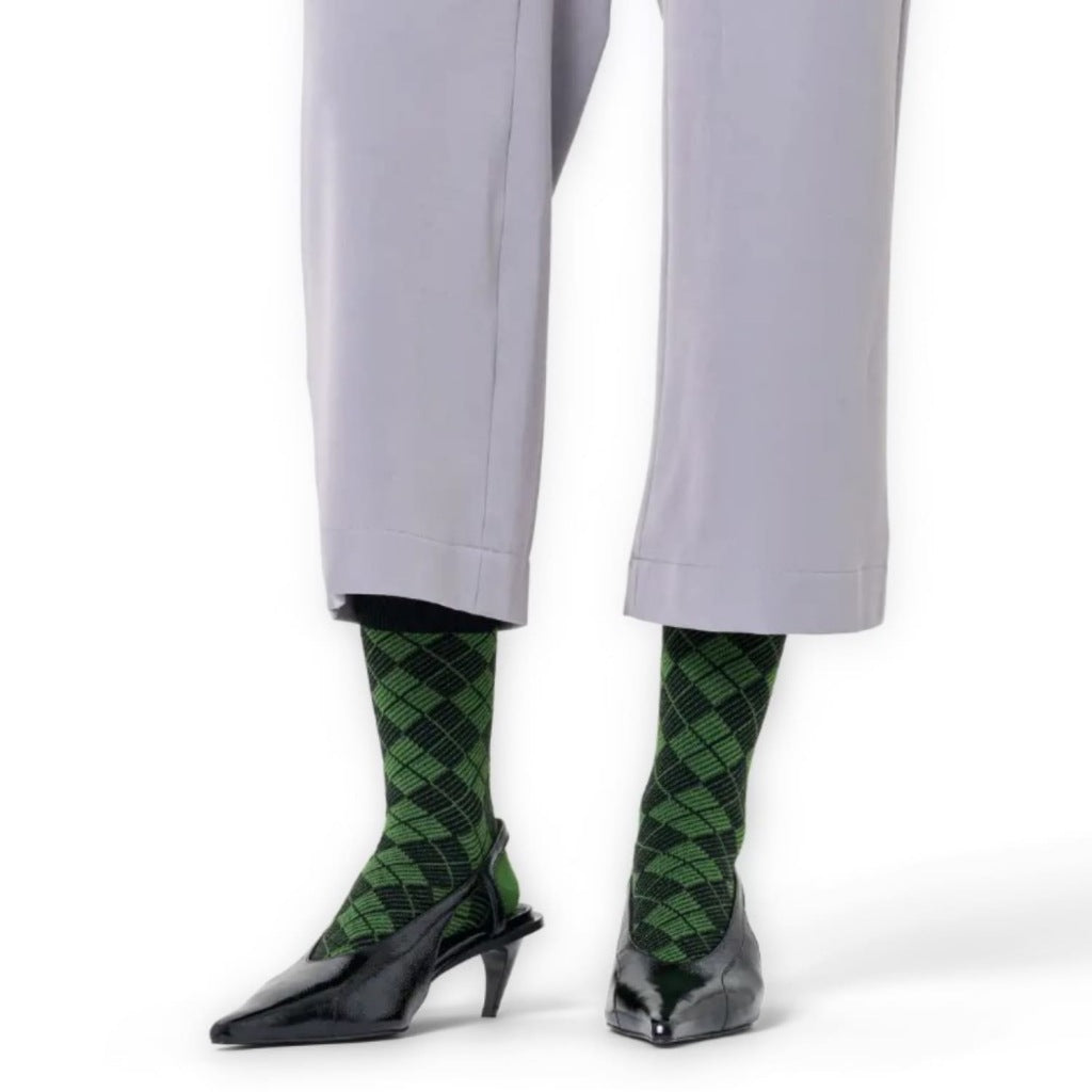 HAPPY SOCKS  MINI ARGYLE JAQUARD en color VERDE  (4)
