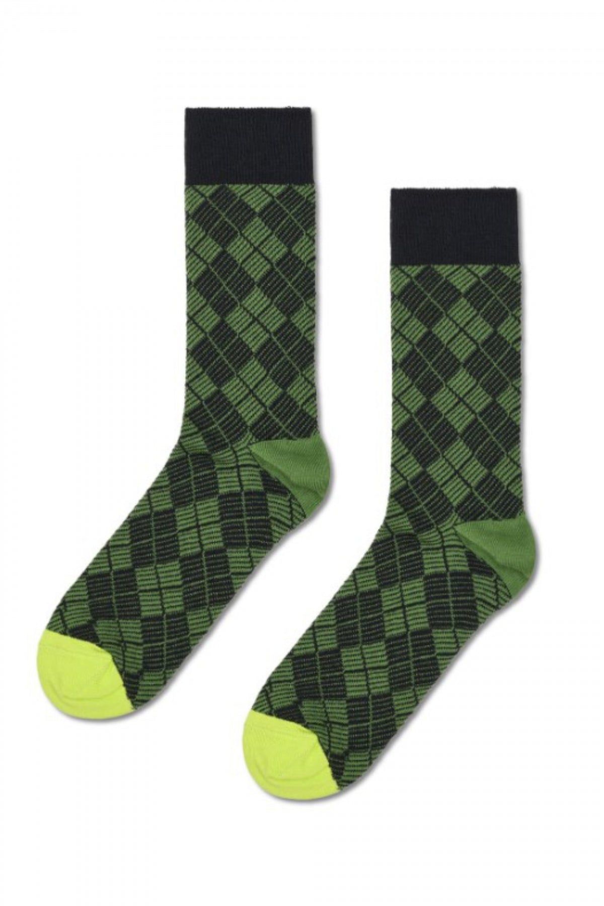 HAPPY SOCKS  MINI ARGYLE JAQUARD en color VERDE  (1)