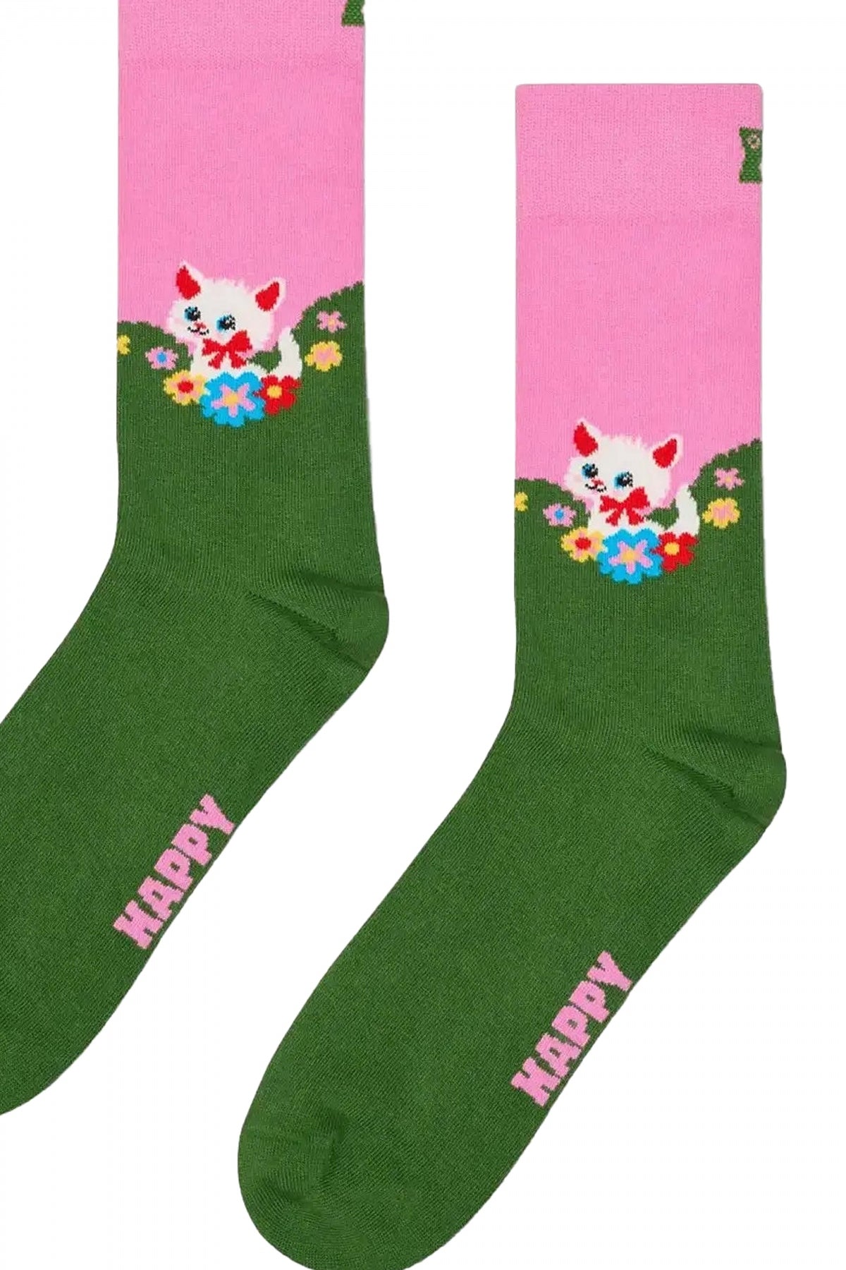 HAPPY SOCKS  KITTEN AND FLOWERS  en color MULTICOLOR  (3)