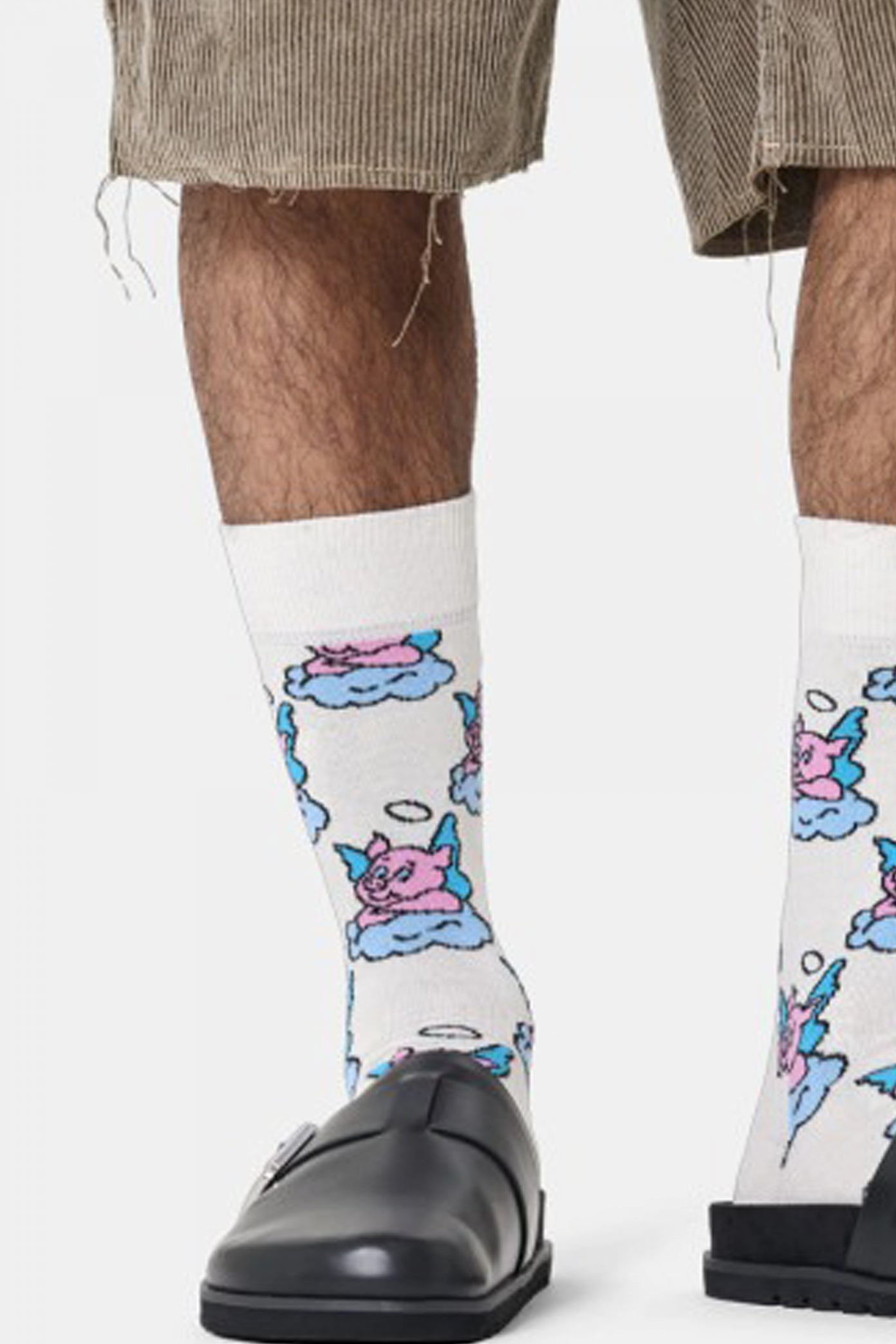 HAPPY SOCKS  GOOD PIG  en color BLANCO  (2)