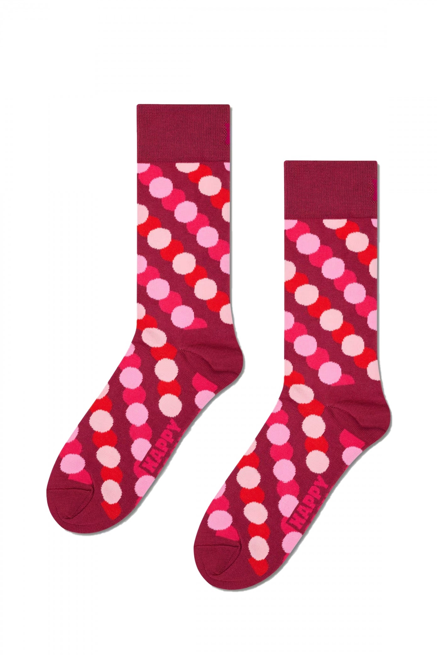 HAPPY SOCKS  BIG DOT SHADE en color ROSA  (2)