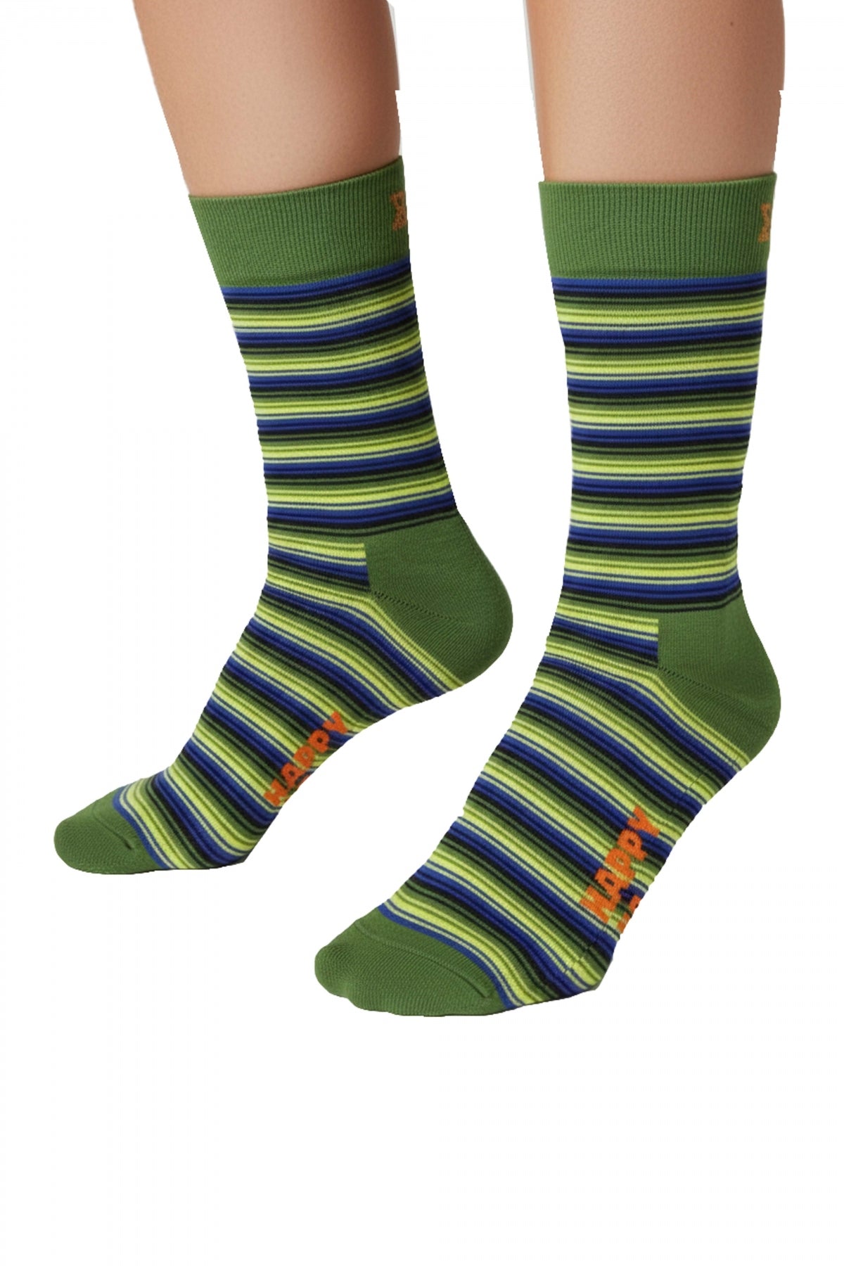 HAPPY SOCKS MINI STRIPE en color VERDE  (1)