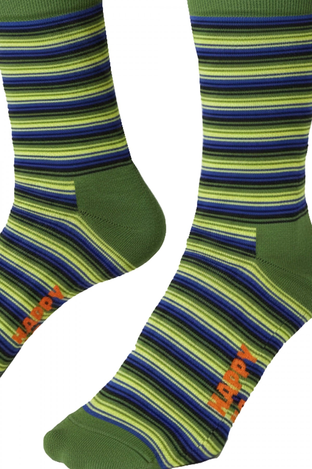 HAPPY SOCKS MINI STRIPE en color VERDE  (2)