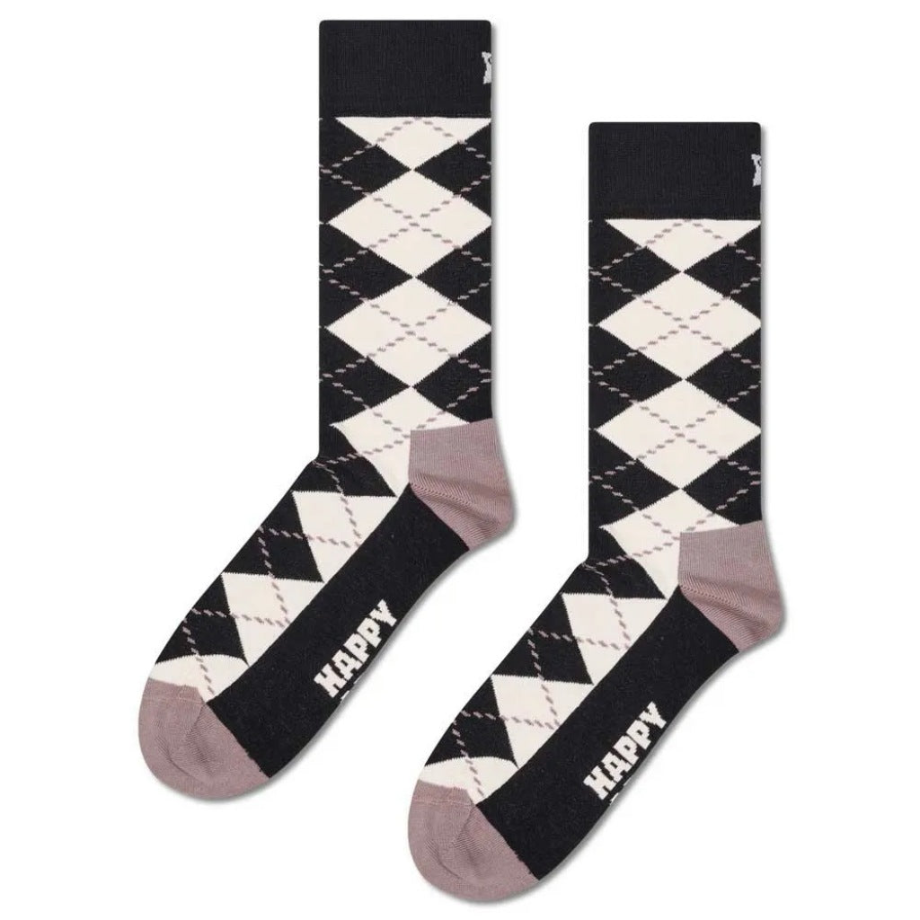 HAPPY SOCKS  ARGYLE en color NEGRO  (4)