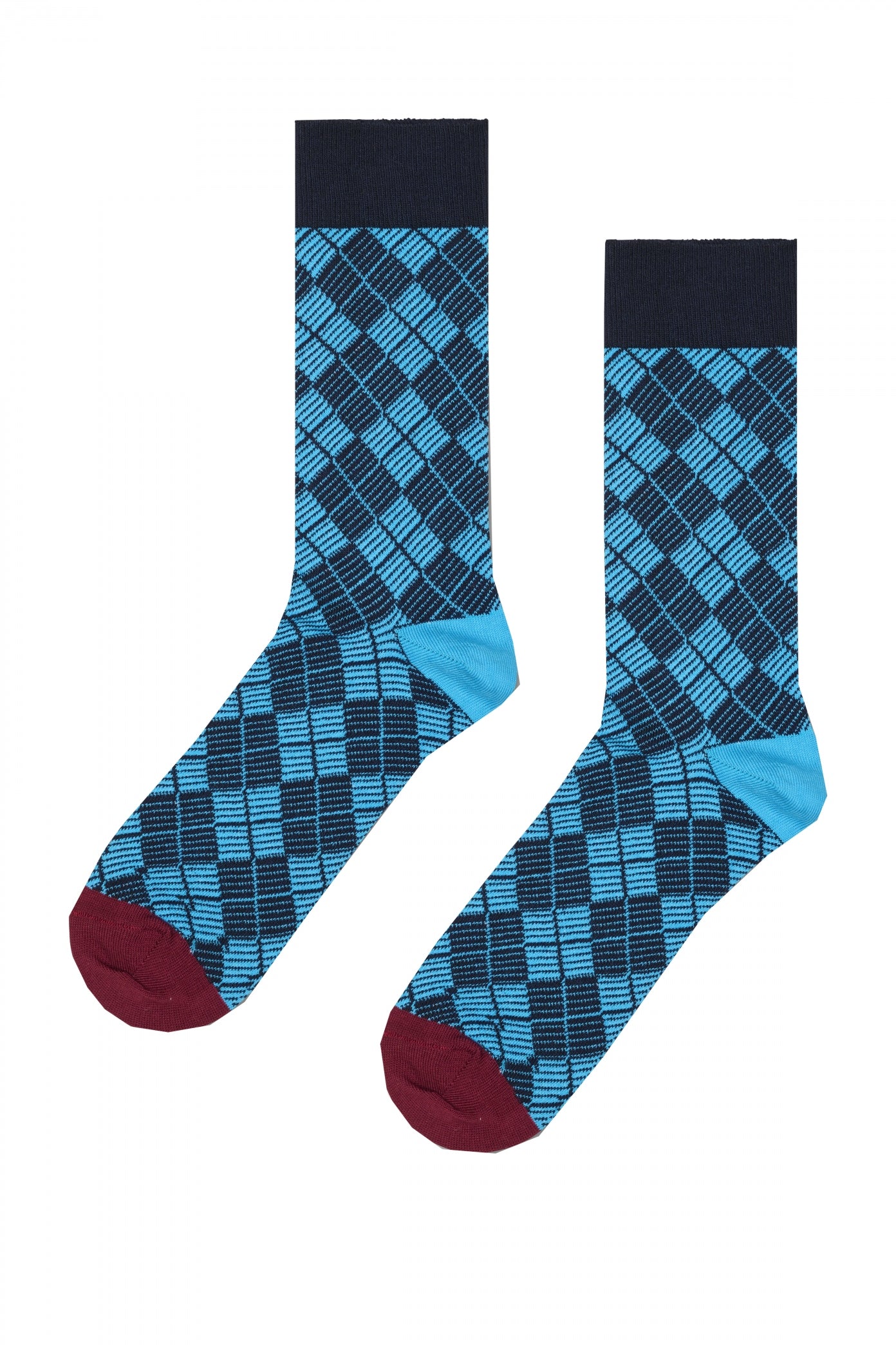 HAPPY SOCKS MINI ARGYLE JAQUARD en color AZUL  (2)