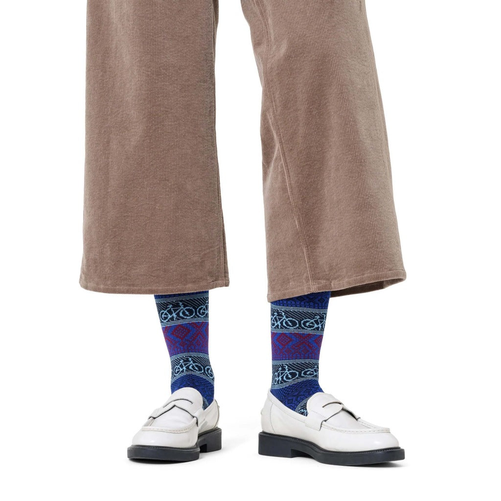 HAPPY SOCKS BIKE JAQUARD en color AZUL  (6)