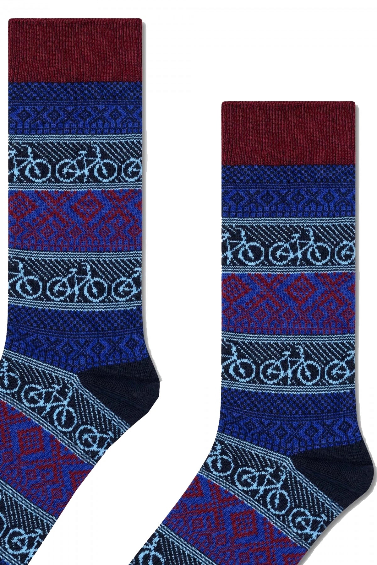 HAPPY SOCKS BIKE JAQUARD en color AZUL  (3)