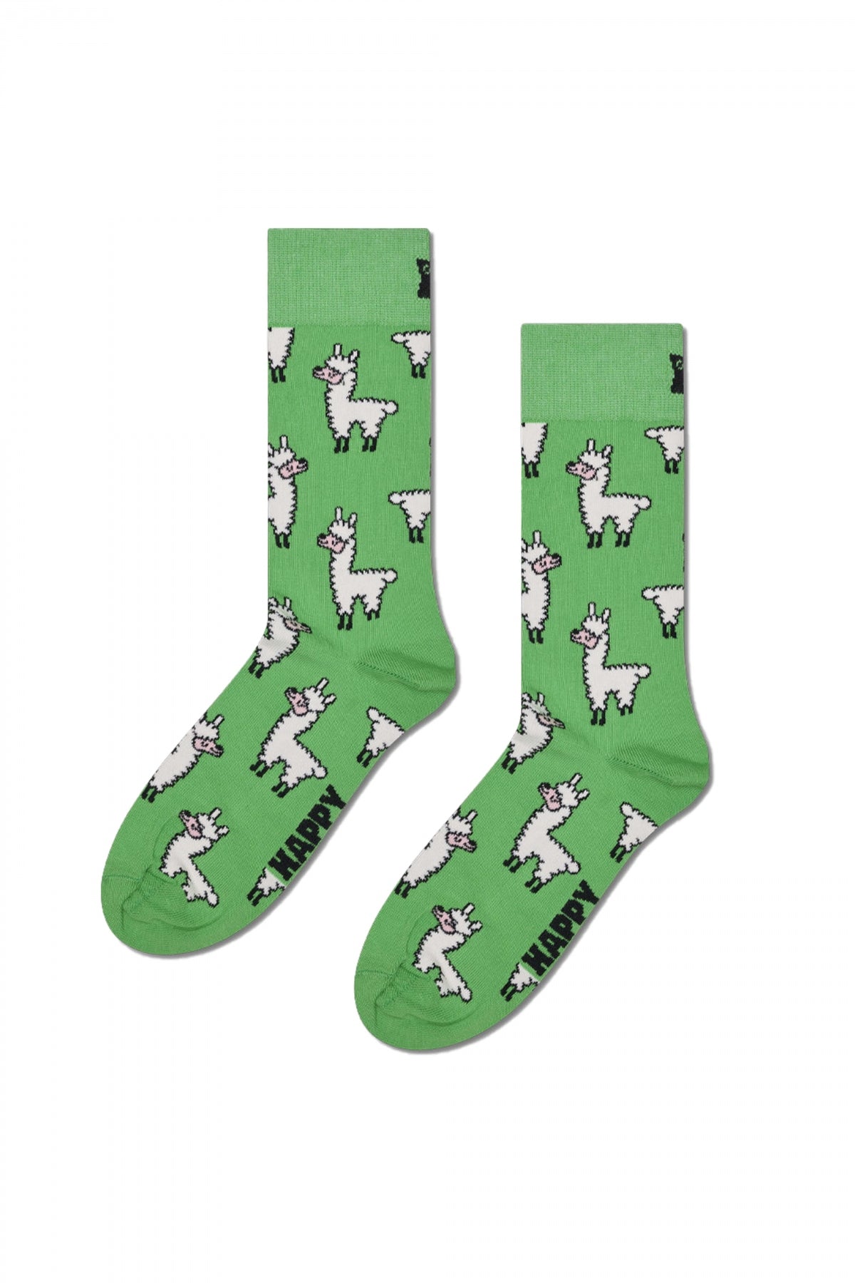 HAPPY SOCKS LLAMA en color VERDE  (2)