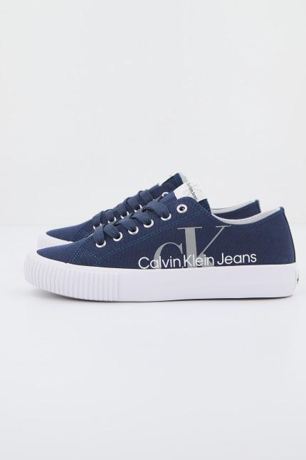 CALVIN KLEIN SNEAKER BASSA ALLACCIATA en color AZUL  (1)