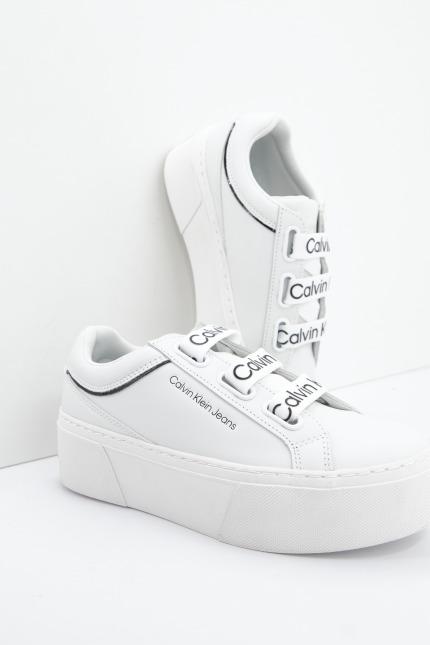 CALVIN KLEIN  FLATFORM LOW en color BLANCO  (3)