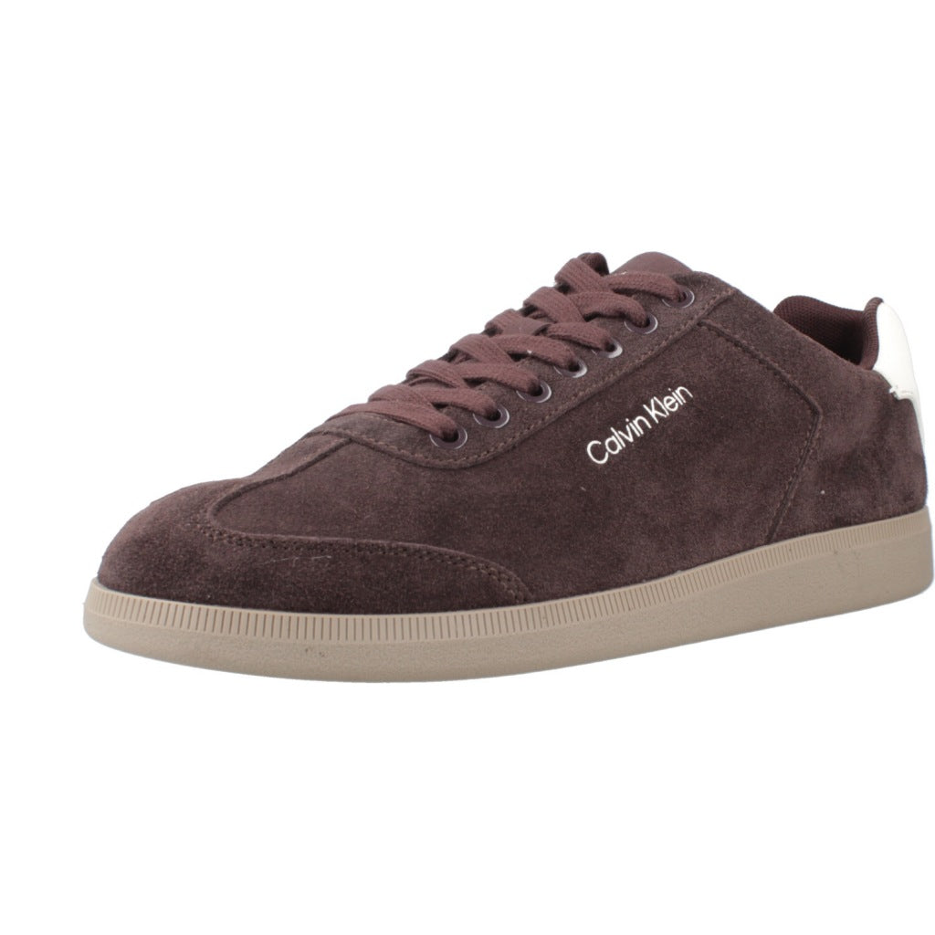 CALVIN KLEIN  LOW CUPSOLE LACEUP SU  en color MARRON  (1)