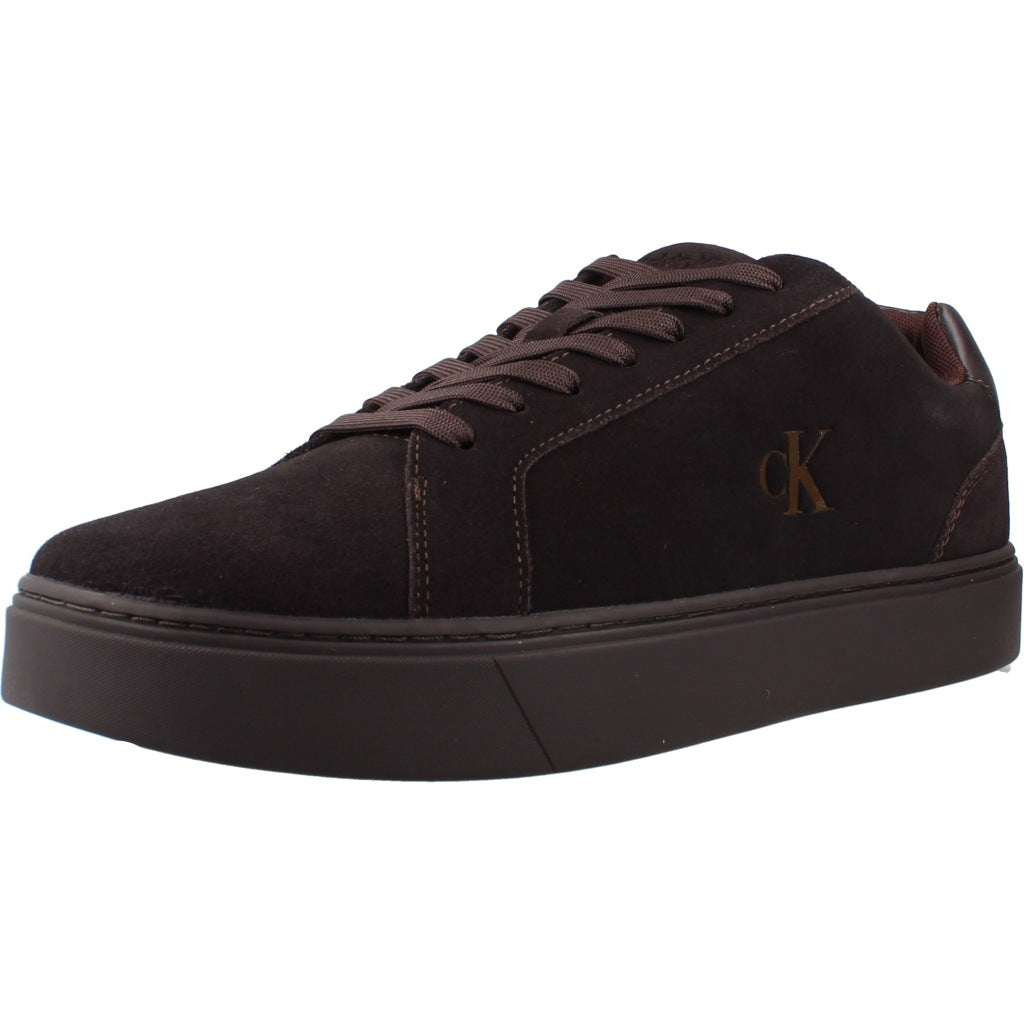 CALVIN KLEIN YMYM CLASSIC CUPSOLE LACEUP en color MARRON  (1)