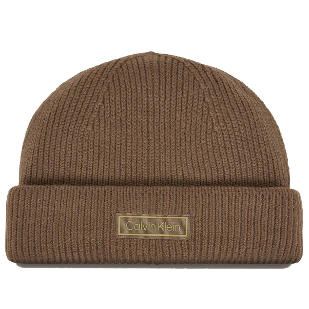 CALVIN KLEIN PATCH CHUNKY RIB COTTON en color MARRON  (4)